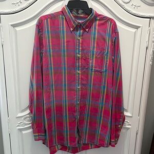 Southern Tide Multicolor Plaid Button-Down Shirt - large